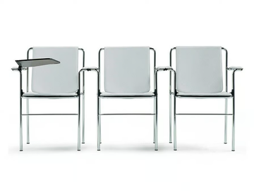 MOVIE - Training chair with armrests by Poltrona Frau - view 3